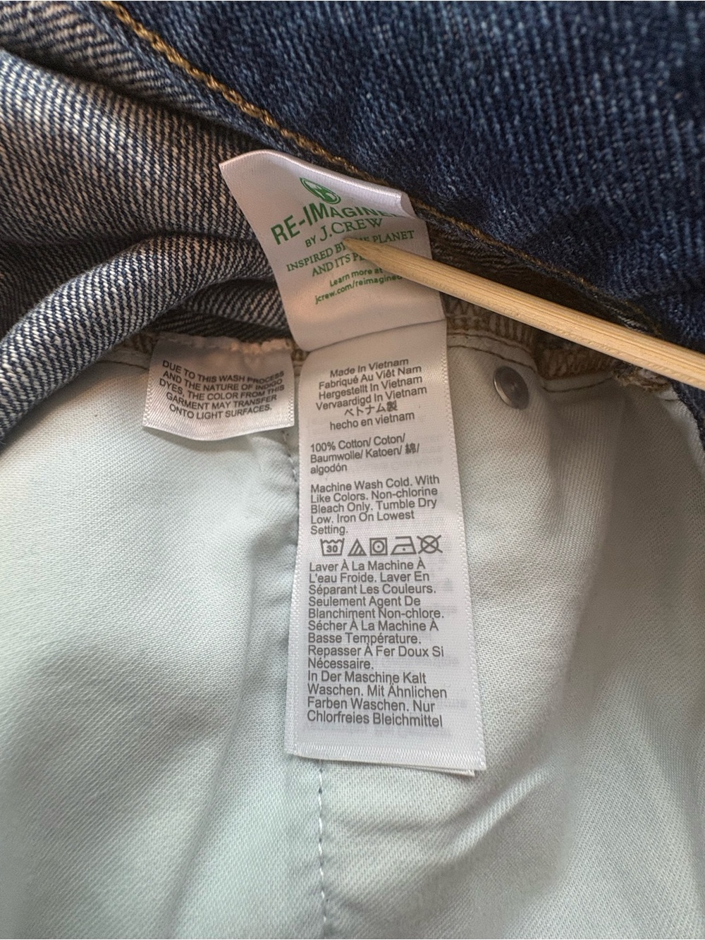 J. Crew High Rise Super Wide Leg Jeans Mid Blue Denim Baggy Size 30T 34” EUC - Picture 9 of 12